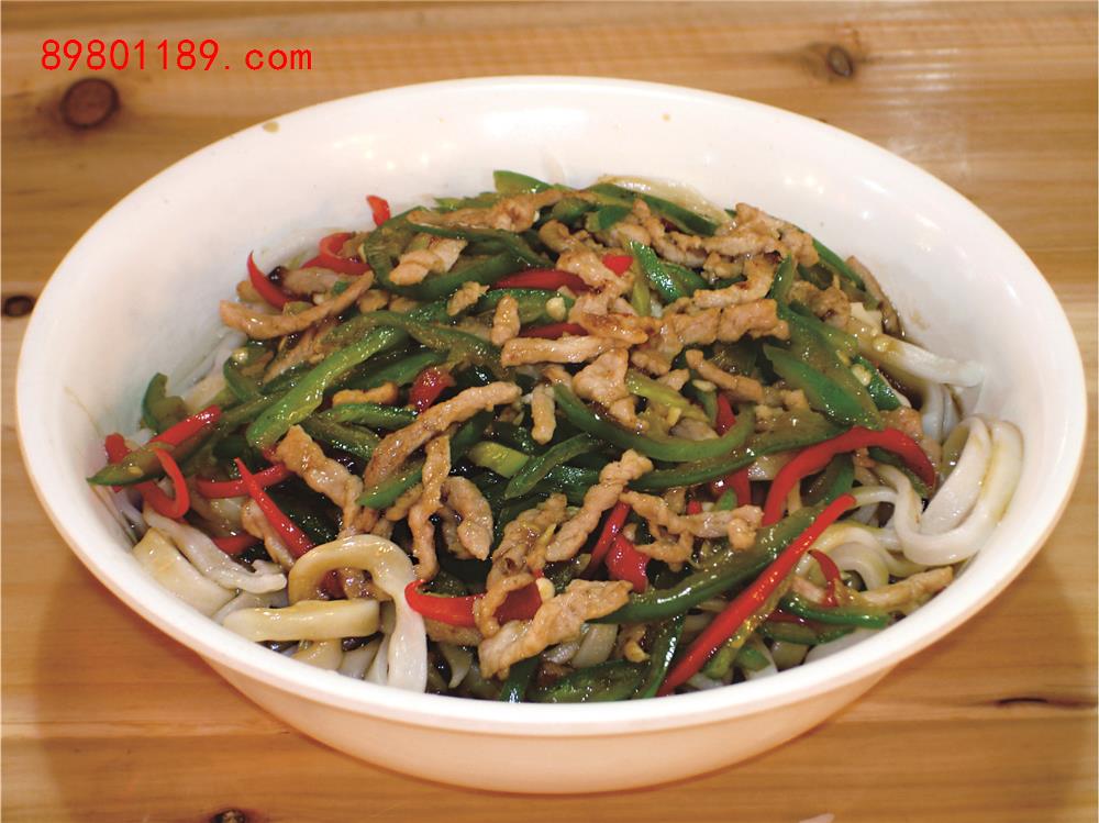 尖椒肉丝打卤面